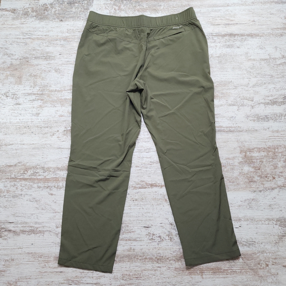 Womens Eddie Bauer Escapelite Slim Ankle Pants size Large Green - Picture 5 of 8